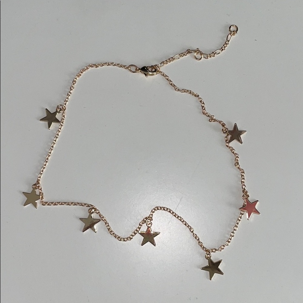 Brandy Melville Gold Stars Charm Choker